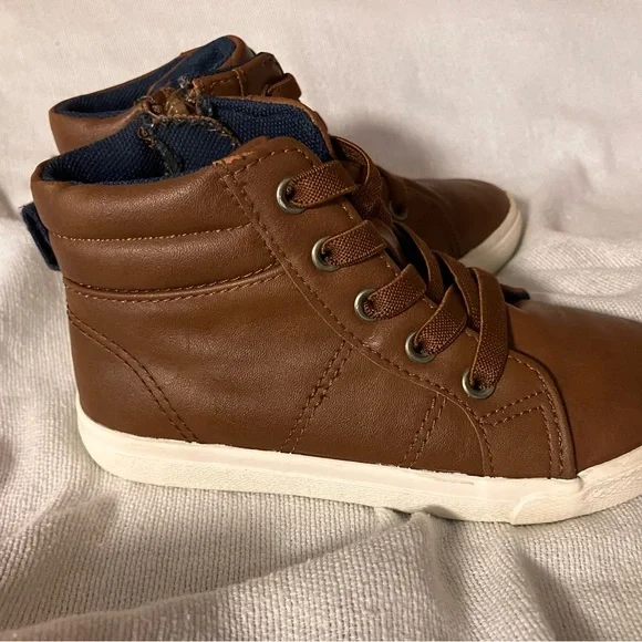 Cat & Jack Brown High-Top Sneakers - Picture 5 of 10